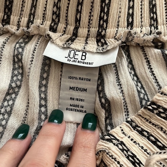 Joe B by Joe Benbasset Striped Linen Casual Pants Size M - Picture 6 of 10